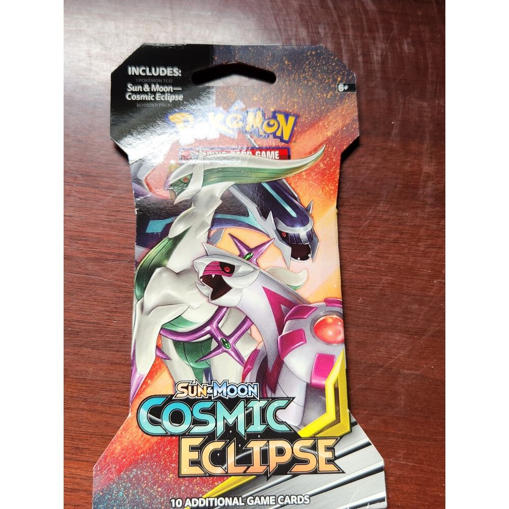 Pokémon SM Cosmic Eclipse Blister Pack Arceus 10 Cards New Sealed